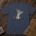 🐟Speckled Trout Tailing Black & White Back Design