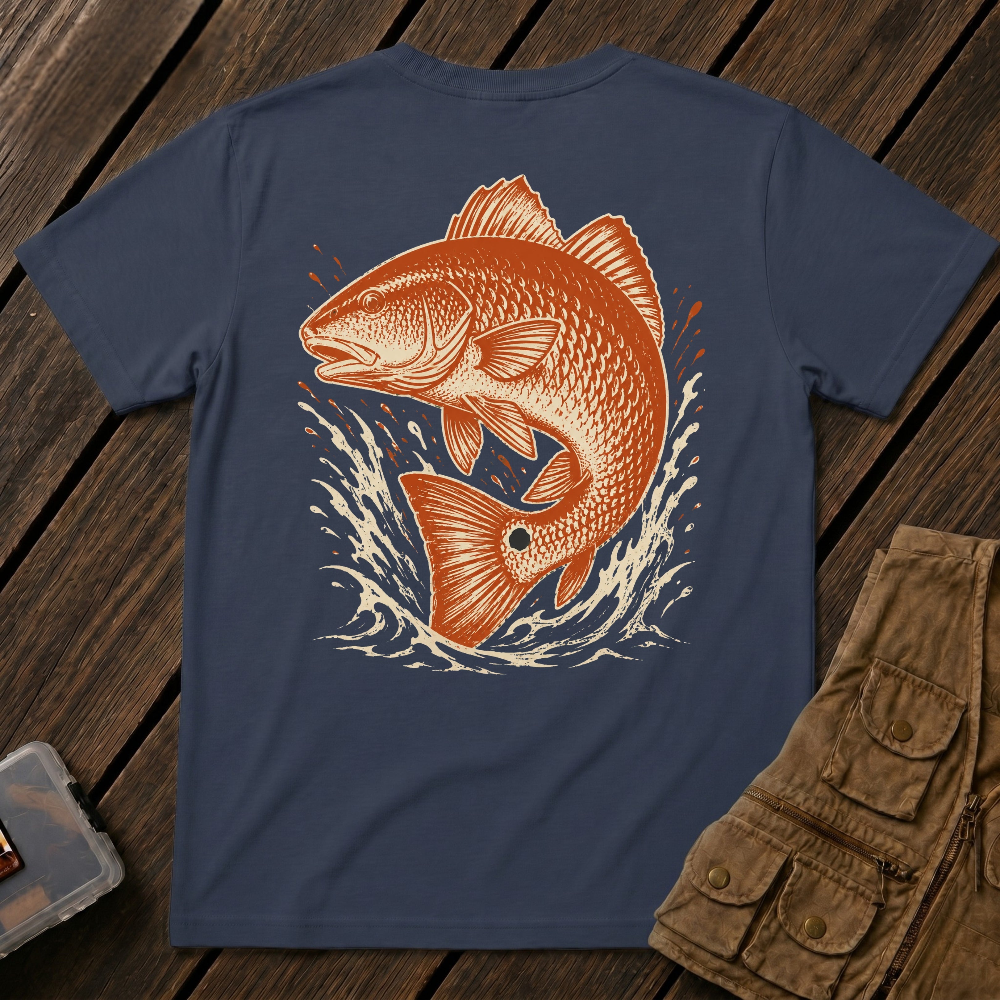 🐟Redfish Twist Left  Back Design