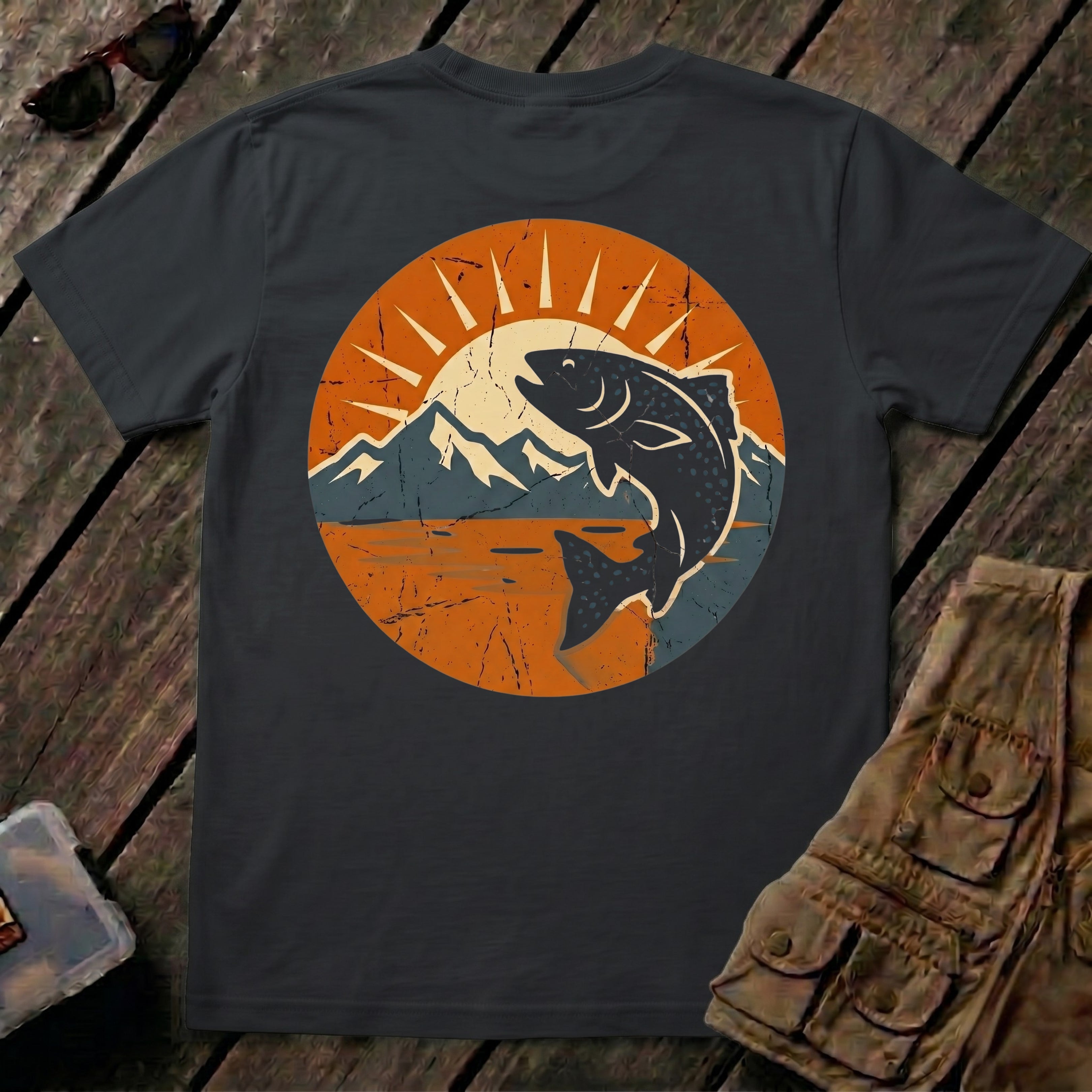 🐟Speckled Trout Mountain Morning Back Design