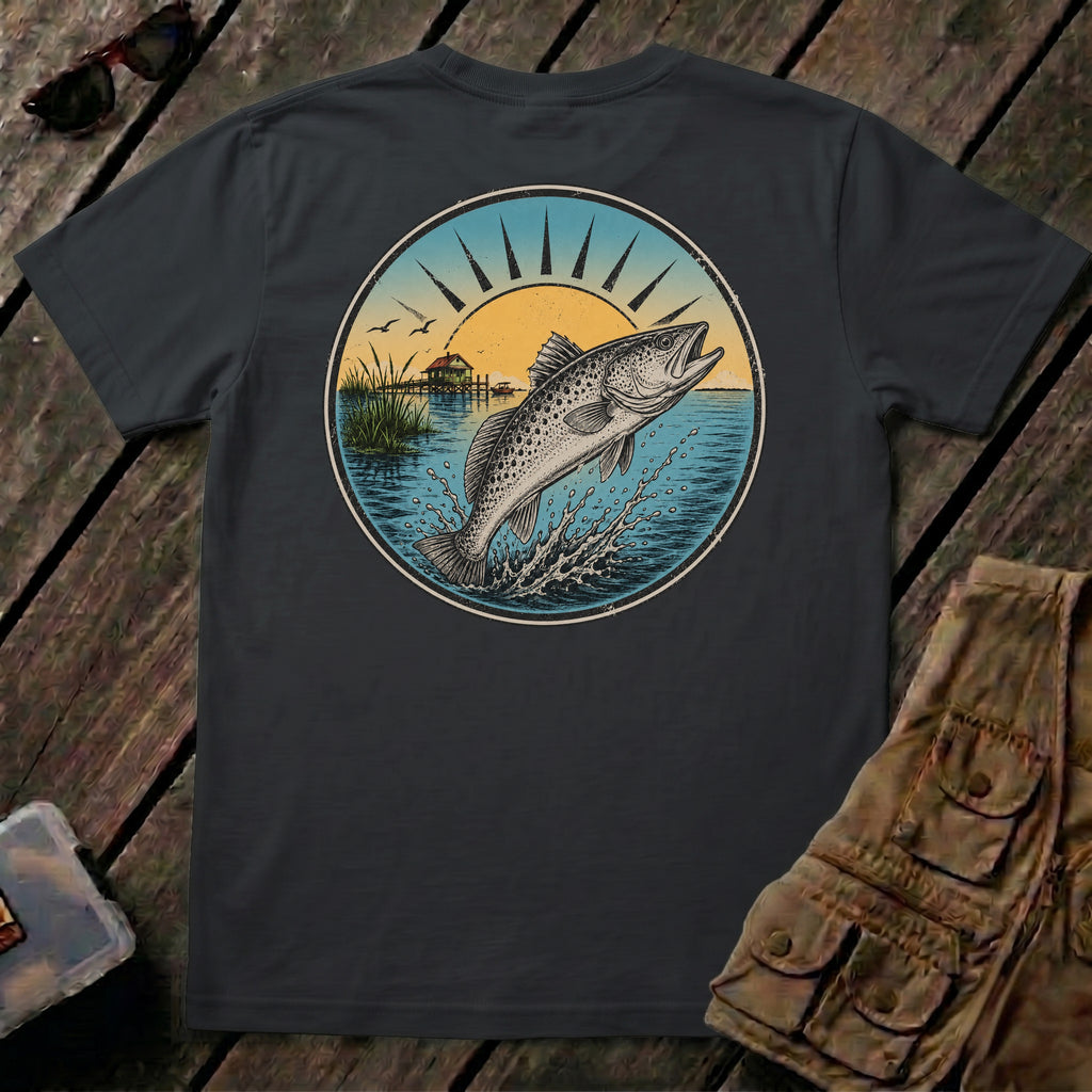 🐟Trout in Morning Sun Aqua_Back Design