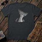 🐟Speckled Trout Tailing Black & White Back Design