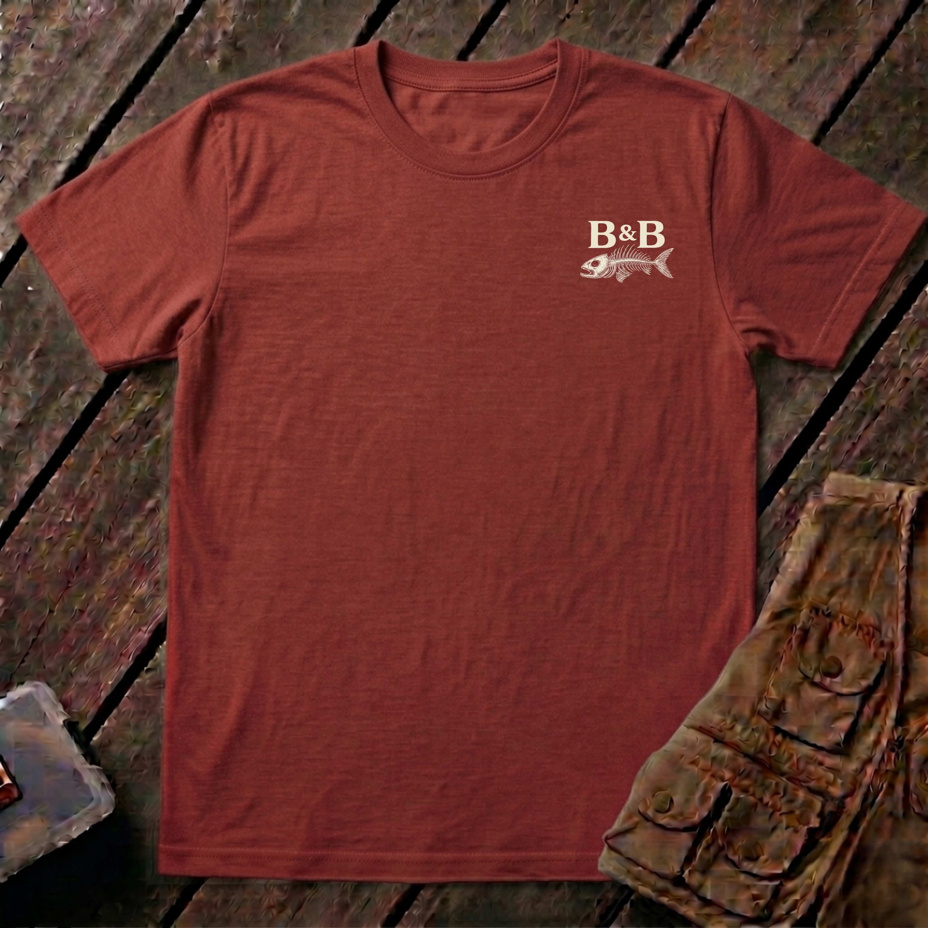 🐟Redfish Sunset Fishing Shirt Back Design