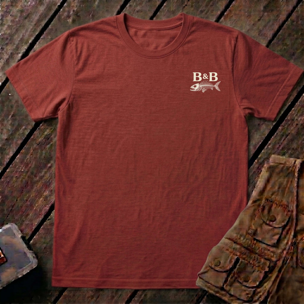 🐟Texas Trio Flounder Shirt Back Design