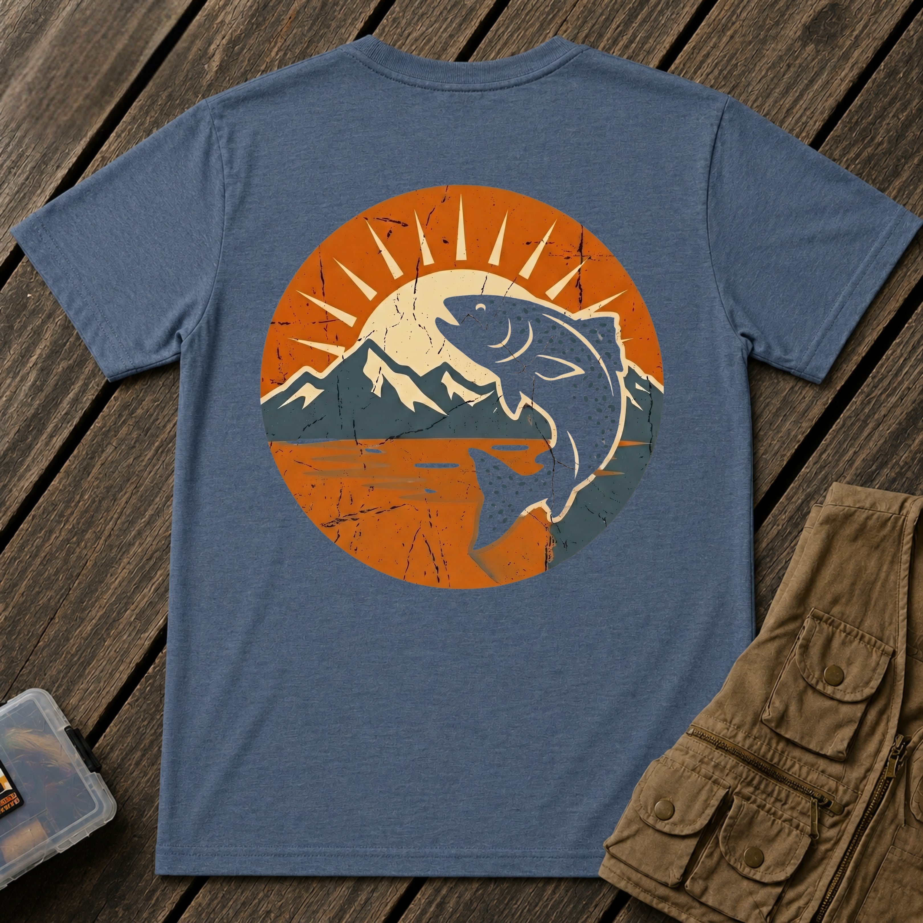 🐟Speckled Trout Mountain Morning Back Design