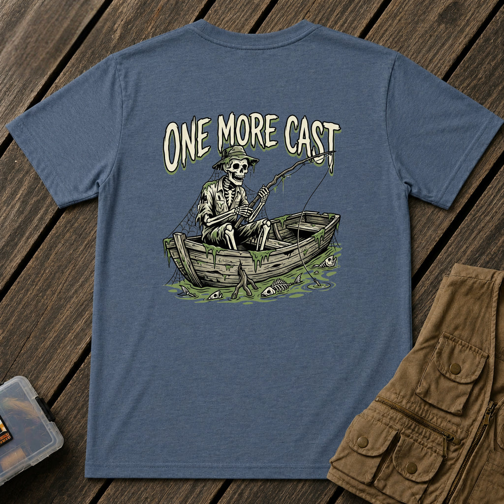 One More Cast Skeleton Back Design