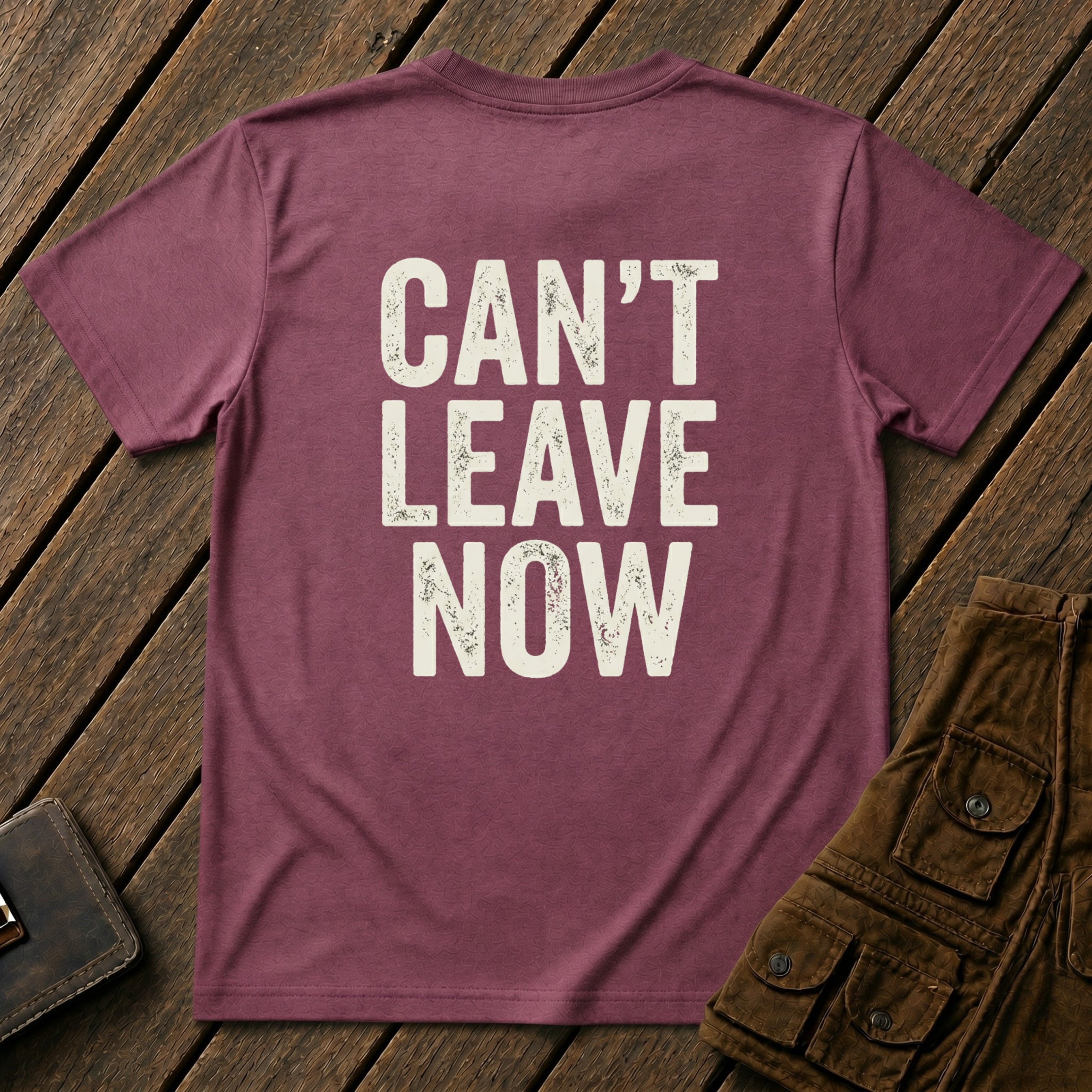 Can't Leave Now Back Design
