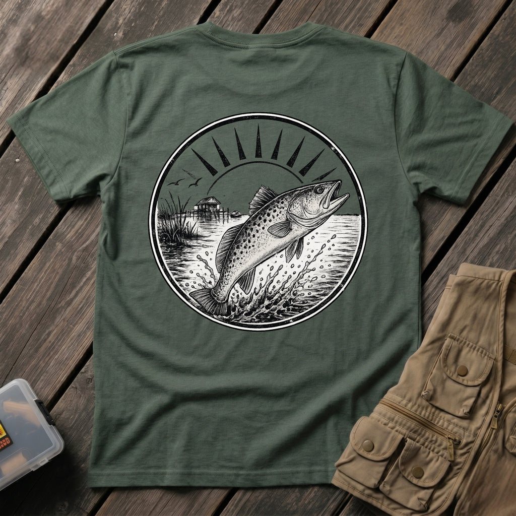 🐟Leaping Speckled Trout at Waterside Back