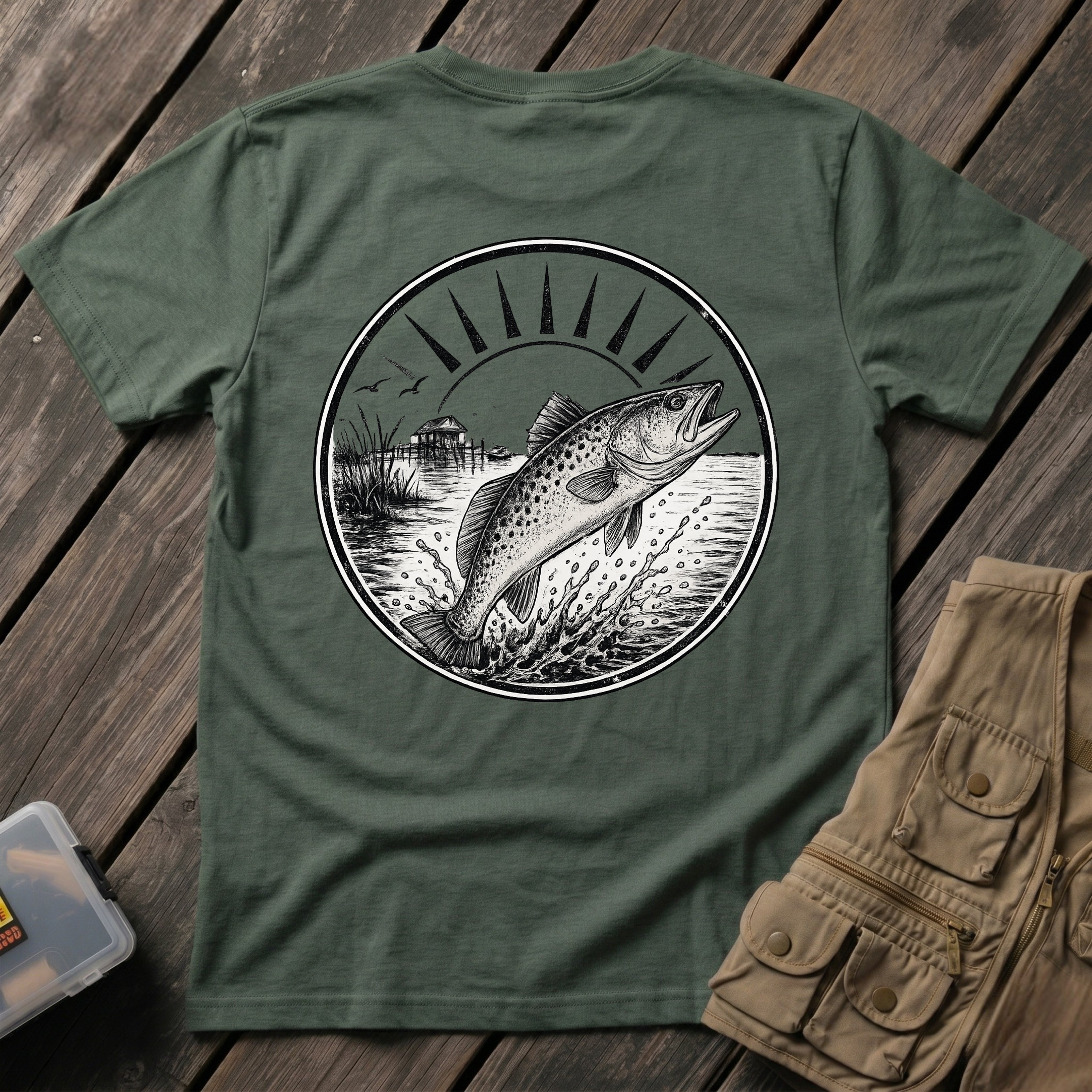 🐟Leaping Speckled Trout at Waterside Back