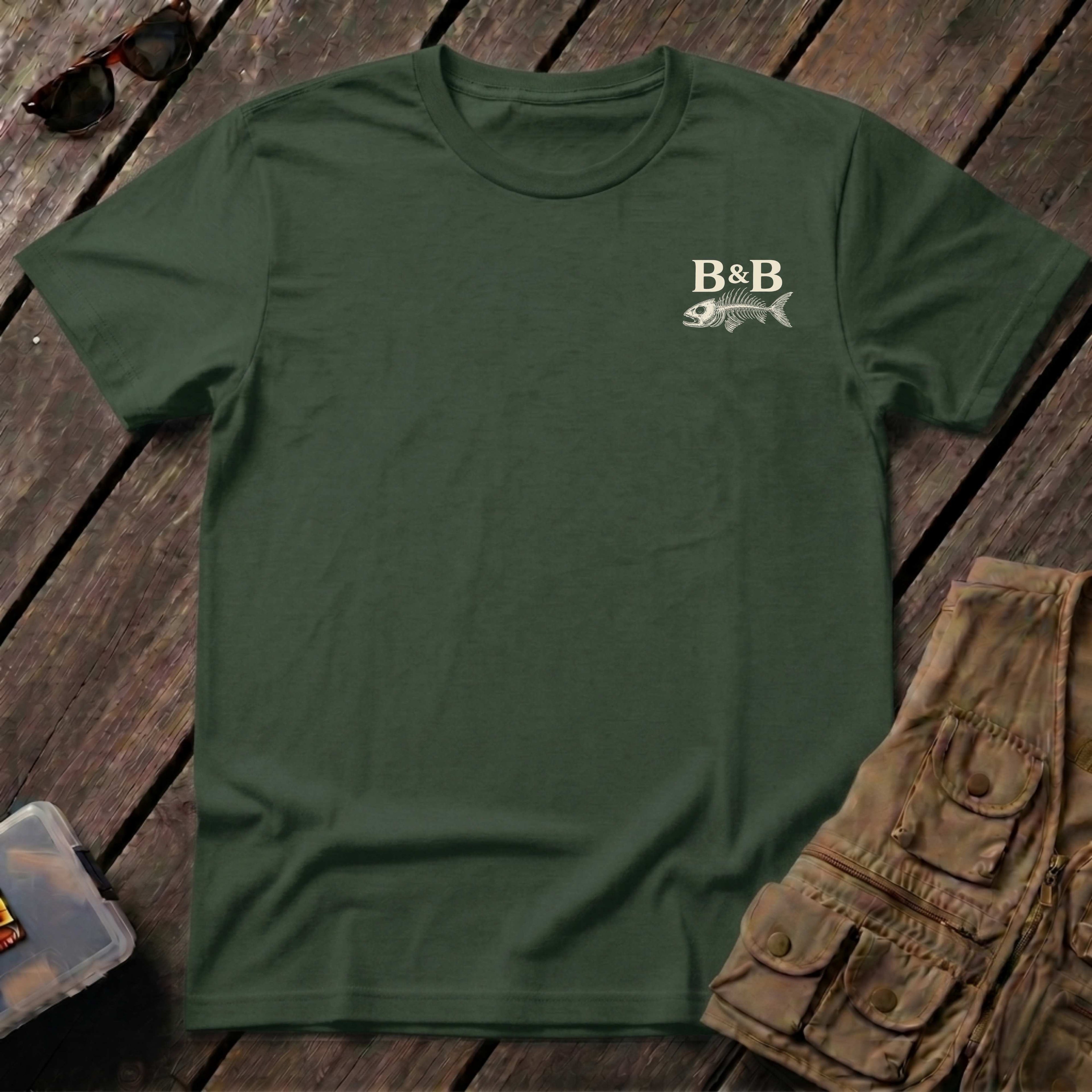 🐟Redfish Sunset Fishing Shirt Back Design
