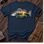 🐟1717 Redfish Fishing Shirt Back Design