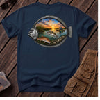 🐟Texas Trio Flounder Shirt Back Design