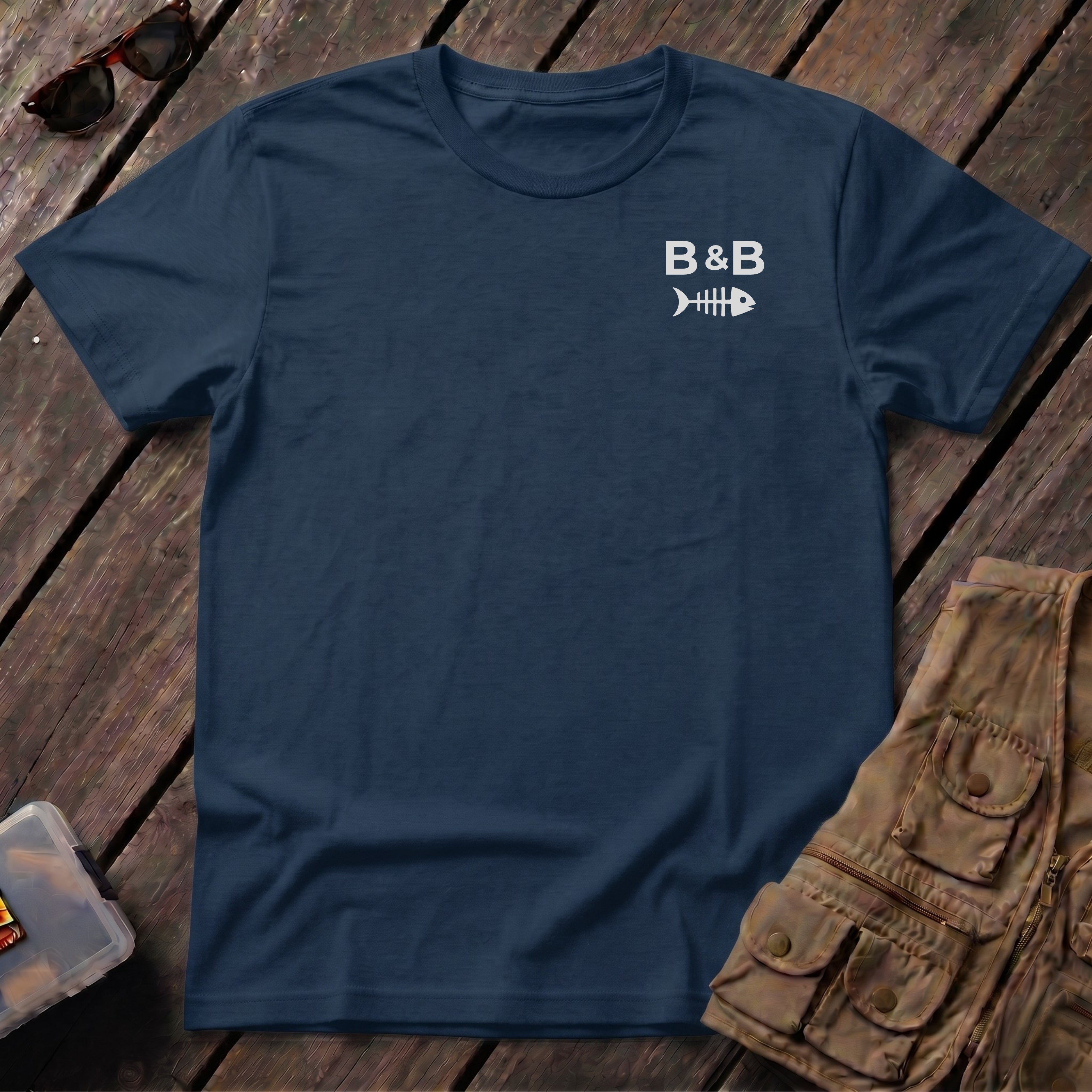 🐟1717 Redfish Fishing Shirt Back Design