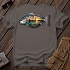 🐟1717 Redfish Fishing Shirt Back Design