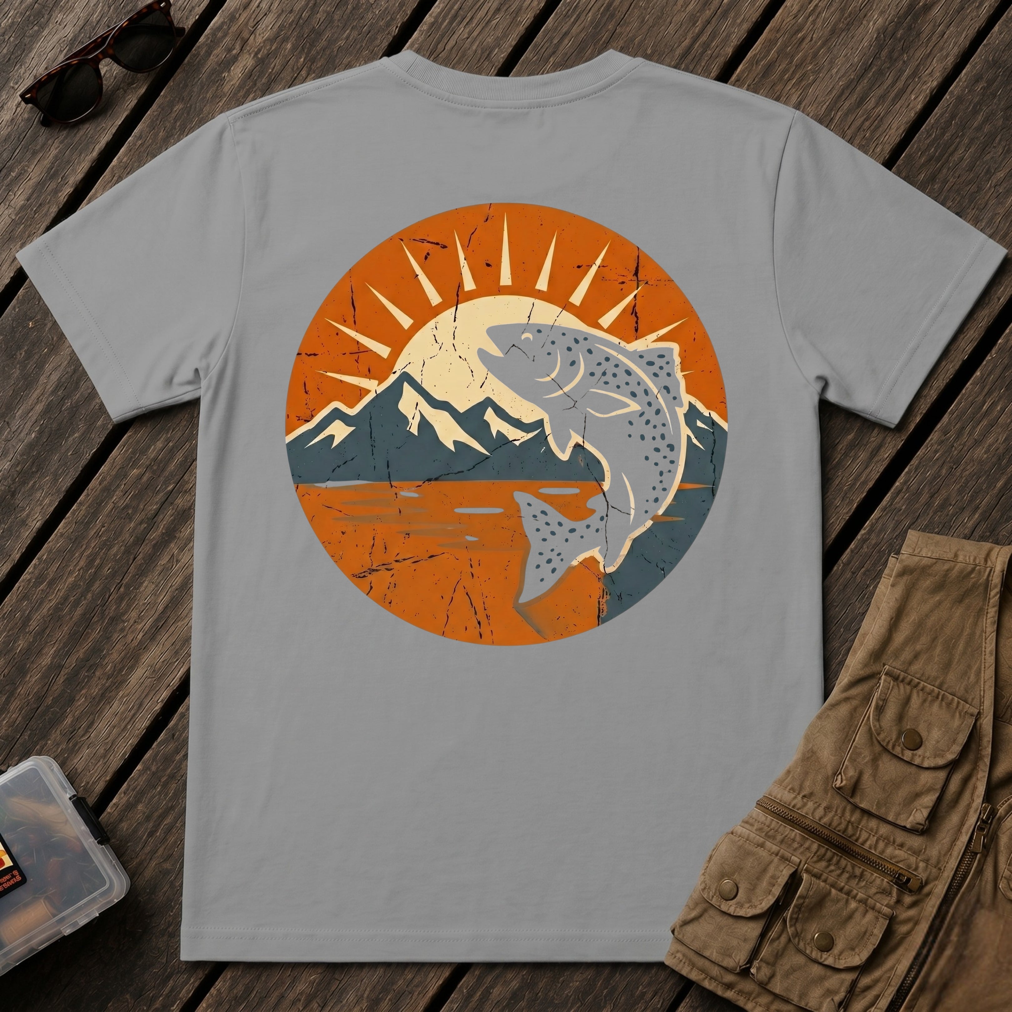 🐟Speckled Trout Mountain Morning Back Design