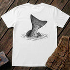 🐟Speckled Trout Tailing Black & White Back Design